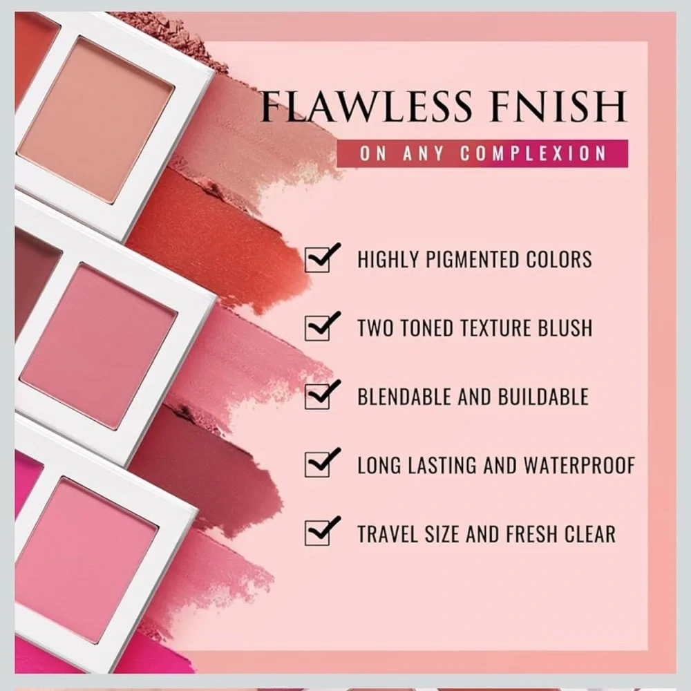 Afflano Cream to Powder Blush 07 Coral Soft Glow, Long-Wear Makeup Essential
